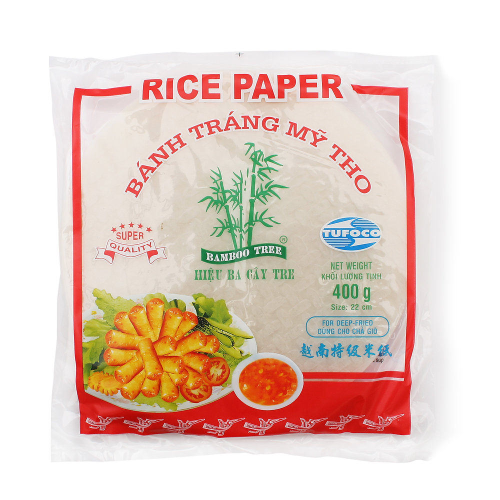 BAMBOO TREE Rice Paper 22cm For DeepFried 400g (BBD 09/10/2024) Hikifood