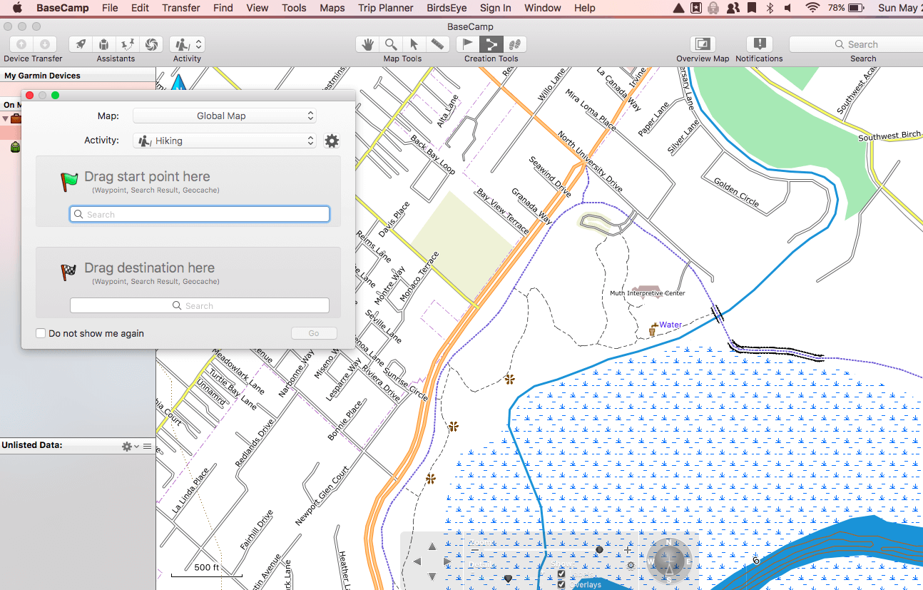 Creating a Hike For Garmin GPS