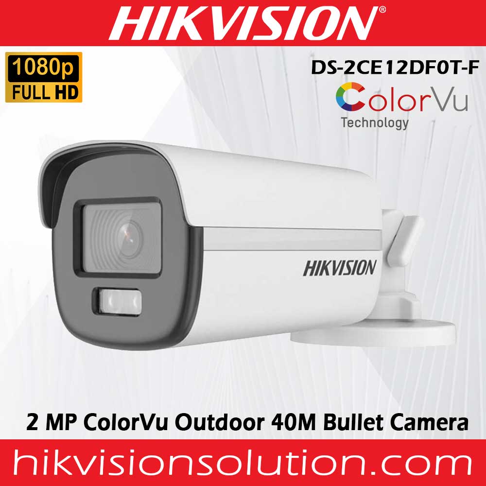 Best Hikvision DS2CE12DF0TF 2MP Day & Night Color 1080P 40M Bullet Camera