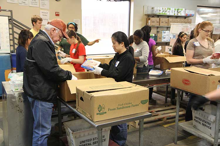 Capital Area Food Bank Feeding the Needy in Austin, Texas Hilah Cooking
