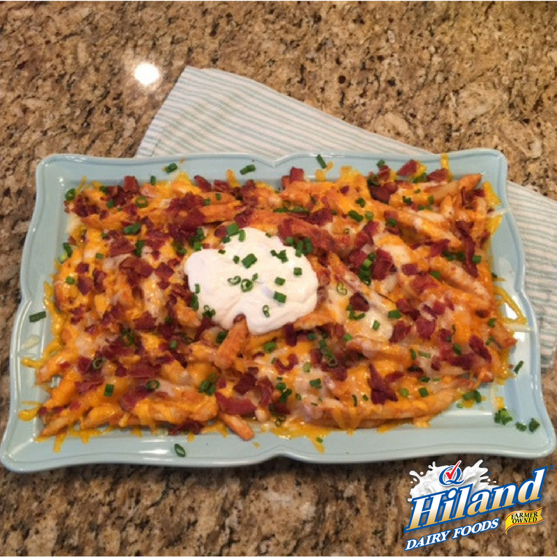 Mouthwatering Cheddar Cheese Fries Hiland Dairy