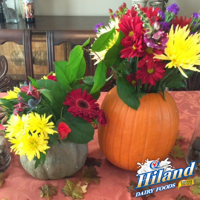 DIY Pumpkin Flower Vases Hiland Dairy