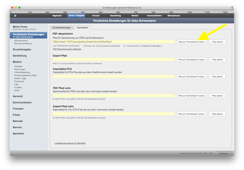 DTA Zahlungsliste Flexbüro Hilfe & Support