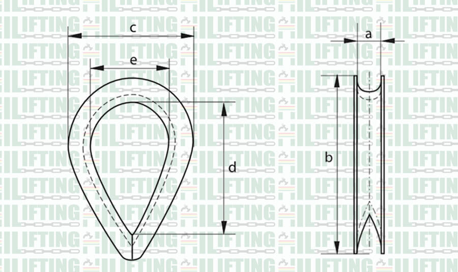 European Commercial Wire Rope Thimble Factory Hilifting