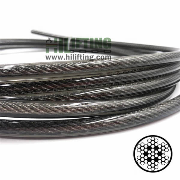 7x19 PVC Coated Stainless Steel Wire Rope Manufacturer Hilifting