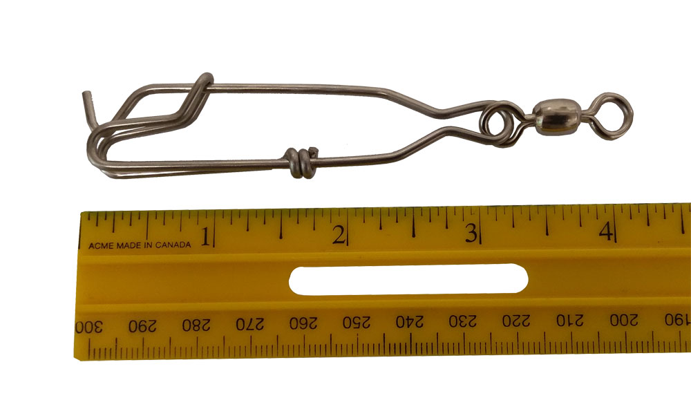 HiLiner 3″ Stainless Steel Mini Longline Snap with 4/0 Swivel
