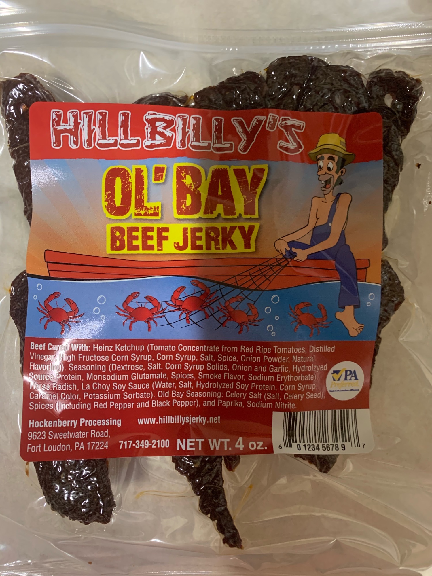 Ol' Bay Beef Jerky Hillbilly's Jerky