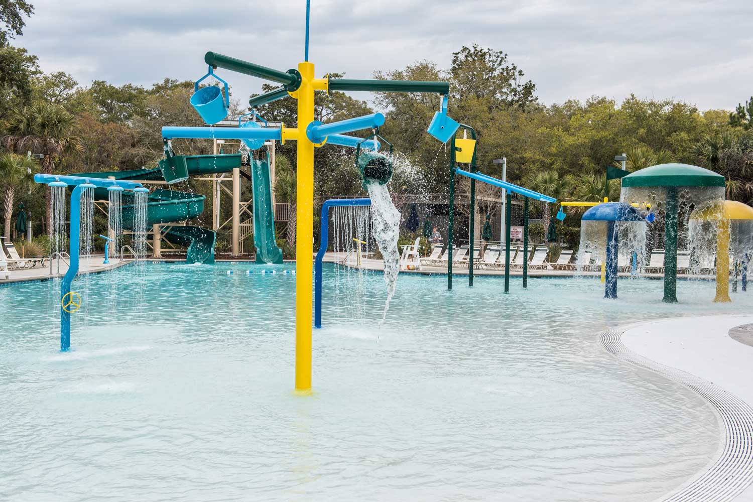 KIAWAH POOL NIGHT HERON & WEST BEACH Hill Construction