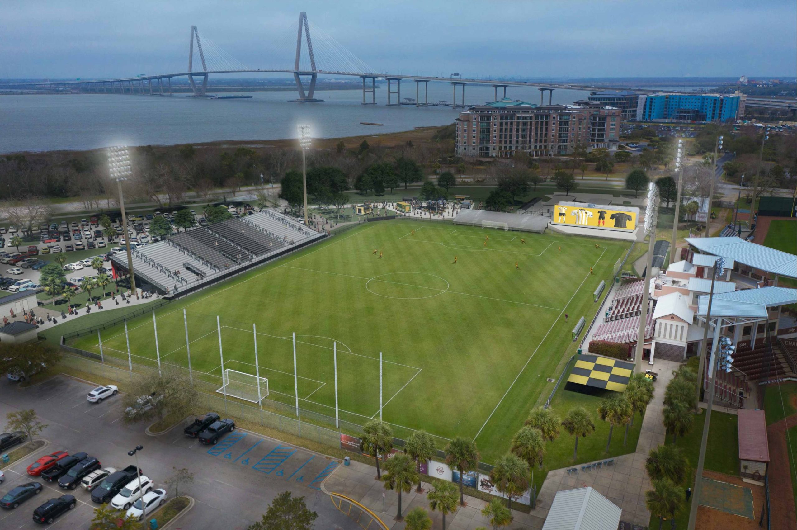 Charleston Battery Patriots Point Soccer Complex Hill Construction