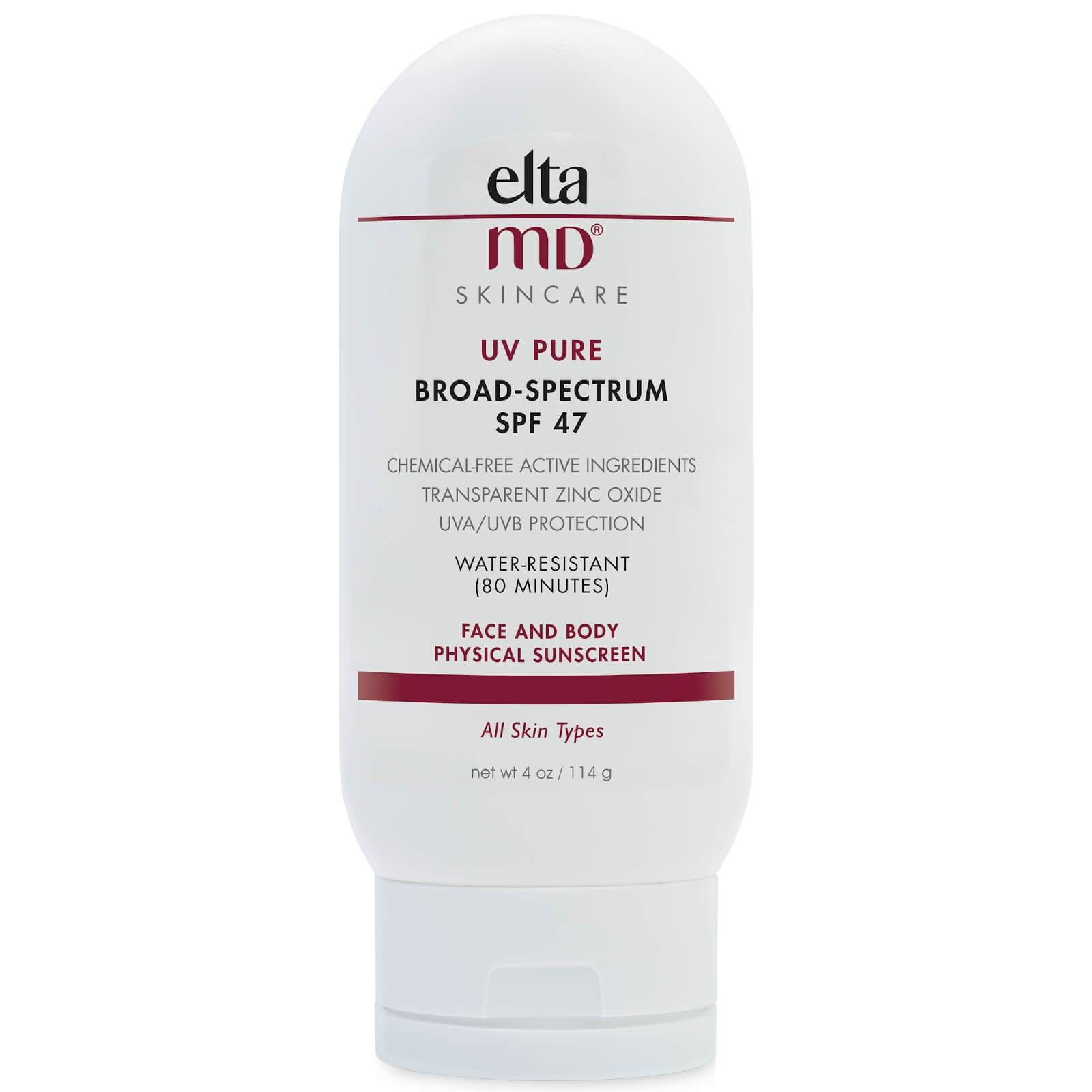 Elta MD UV Pure Broad Spectrum SPF 47 4 oz Hill Dermatology