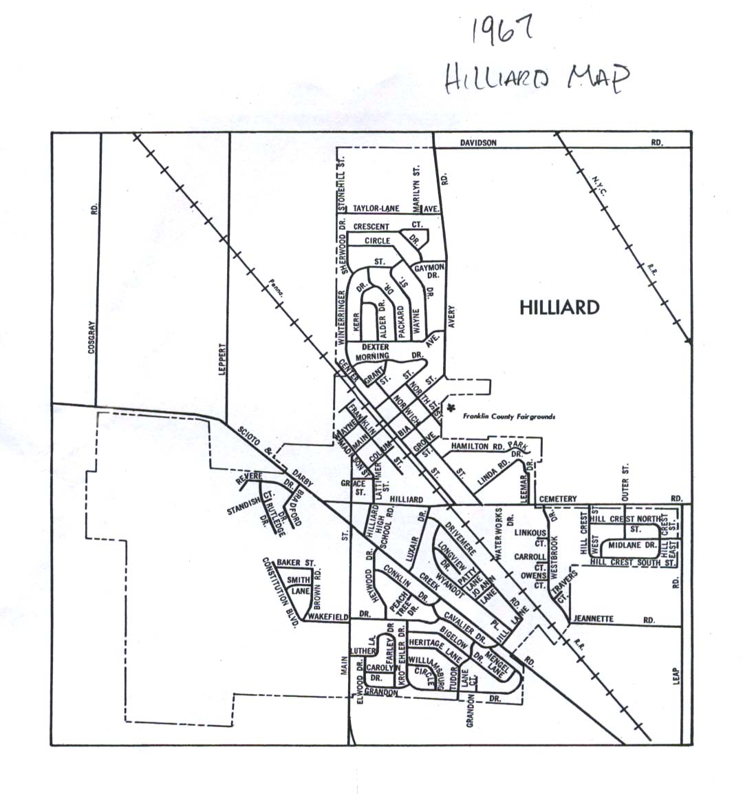 NW History Express MAP Hilliard