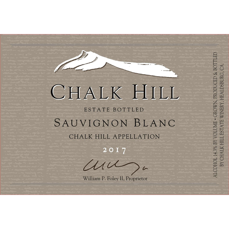 2017 Chalk Hill Sauvignon Blanc Hill Side Vineyards
