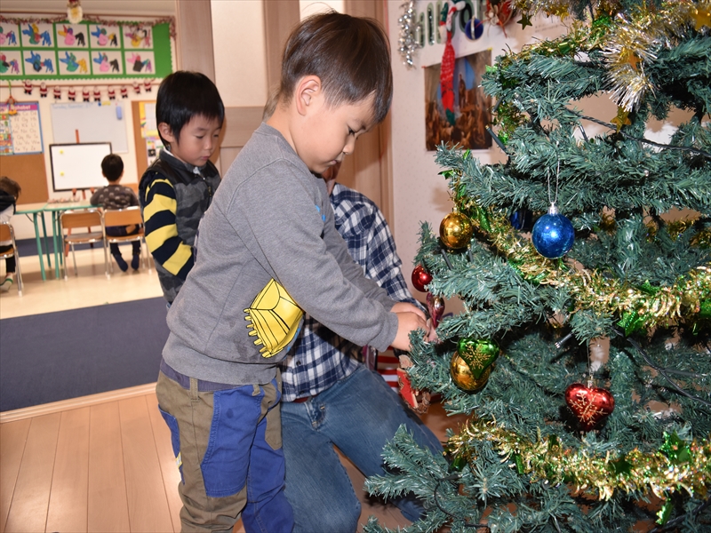 Christmas Tree ヒルトップインターナショナルスクール 熊本 英語 幼稚園