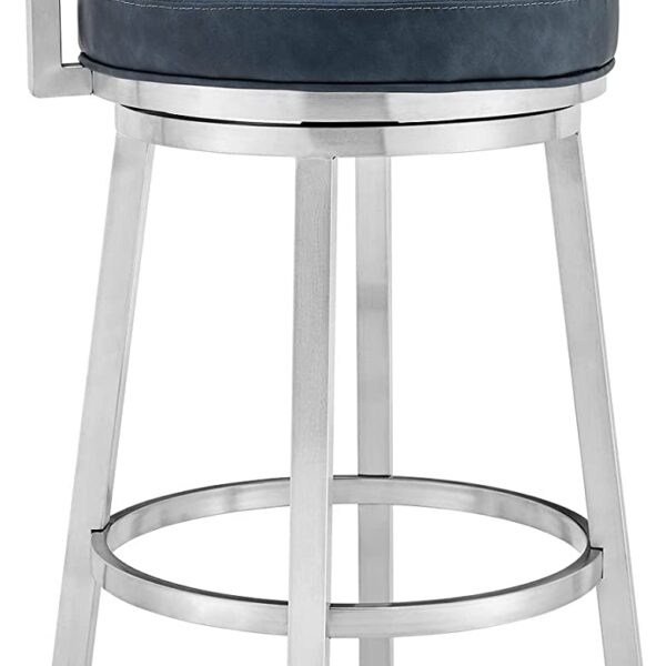 Armen Living 26″ Counter Height Swivel Blue Hilltop Bargains