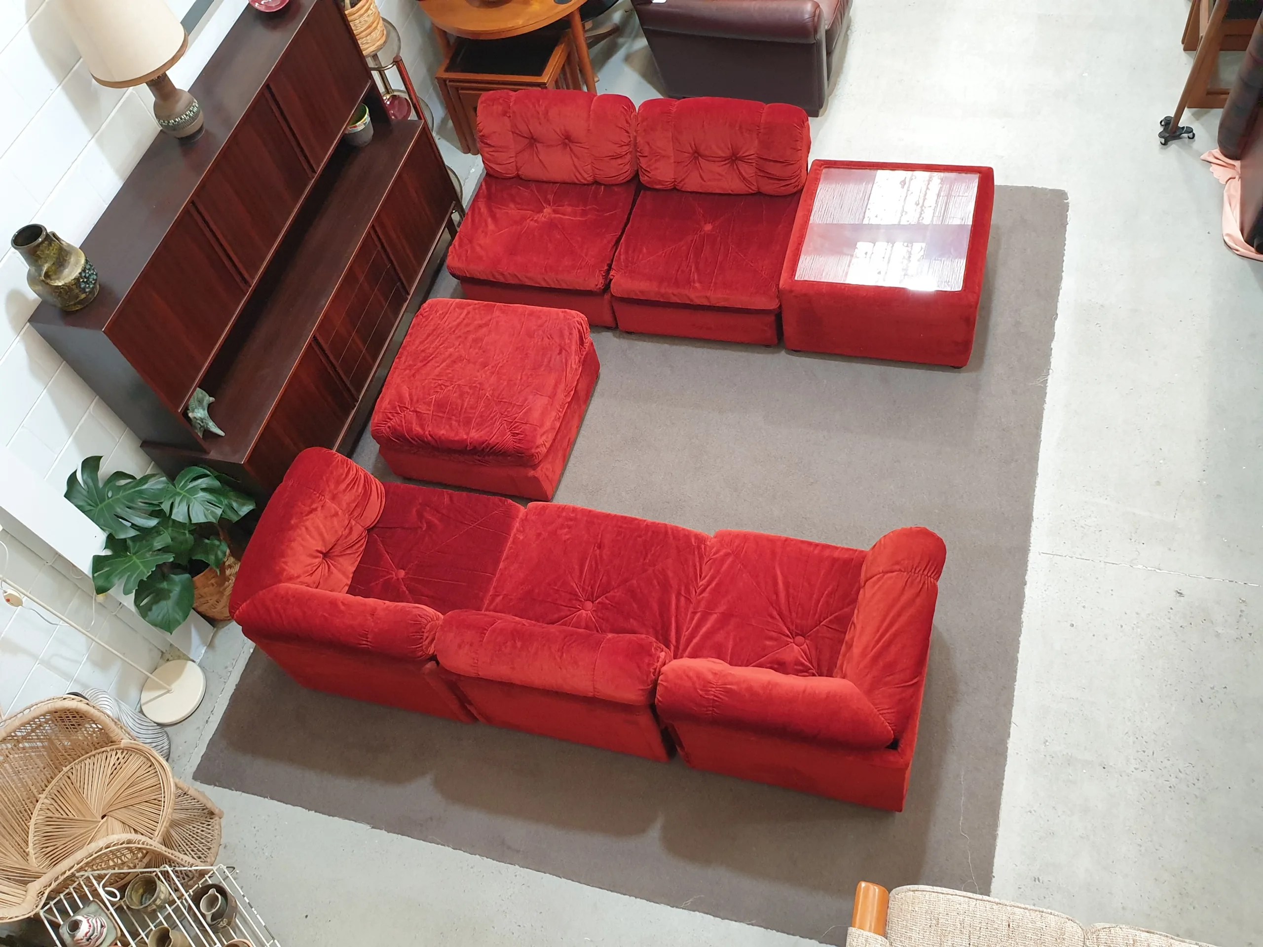 Retro Modular Sectional Lounge Couch Sofa Hilton and Main