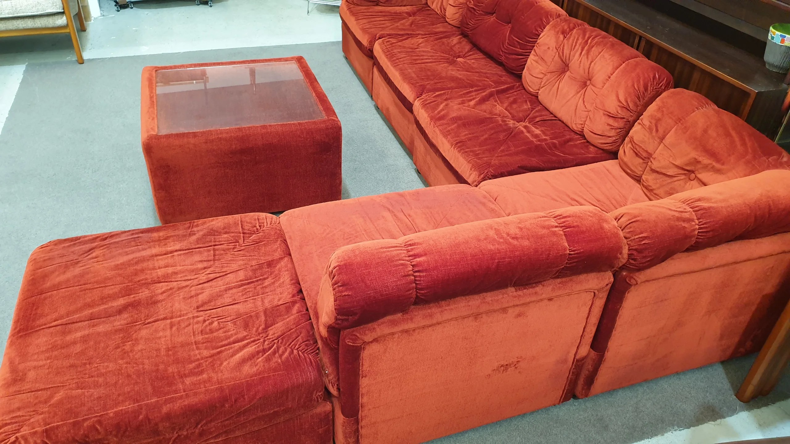 Retro Modular Sectional Lounge Couch Sofa Hilton and Main