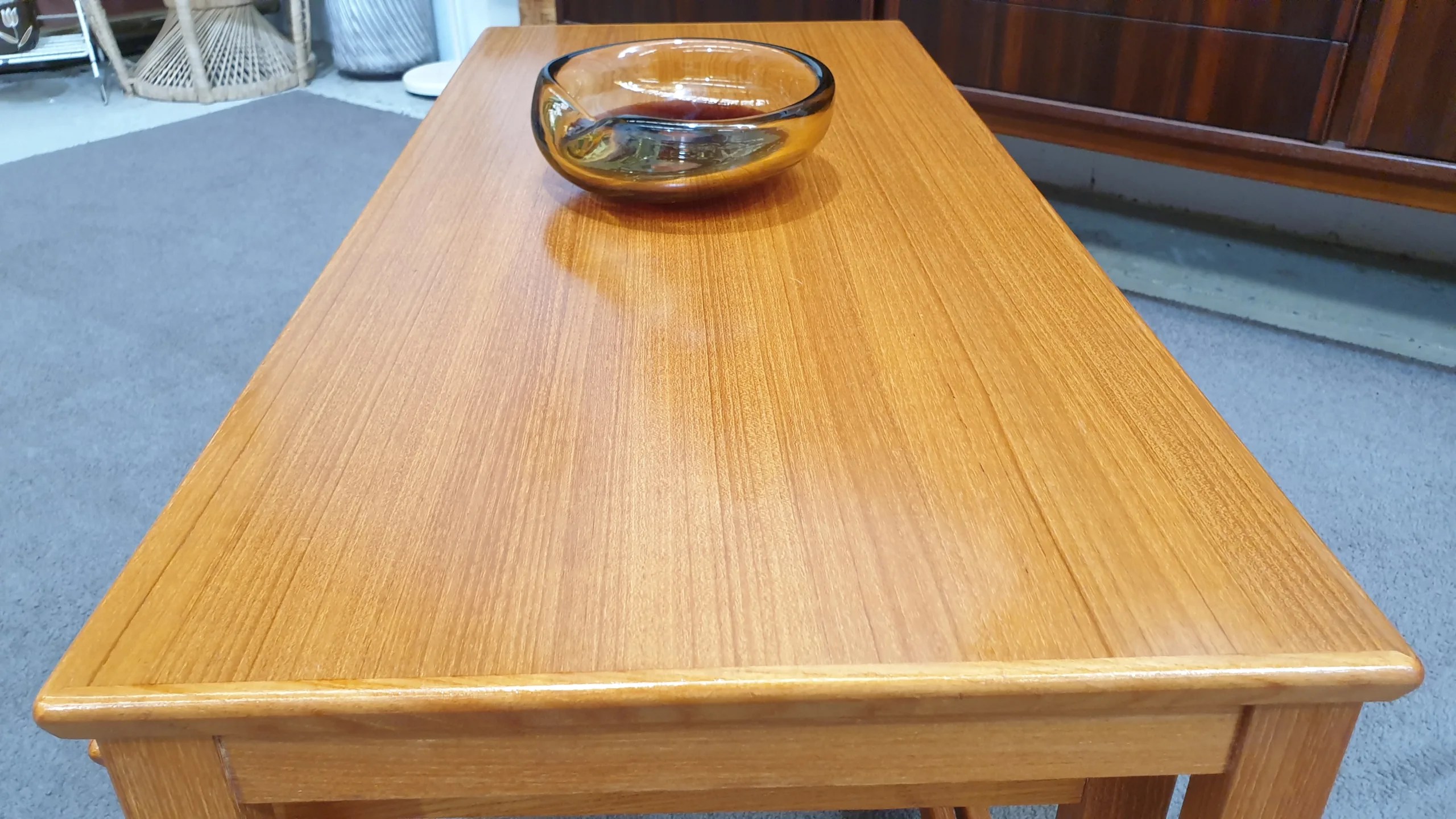 Retro Teak Nest of Coffee Lamp Tables Hilton and Main