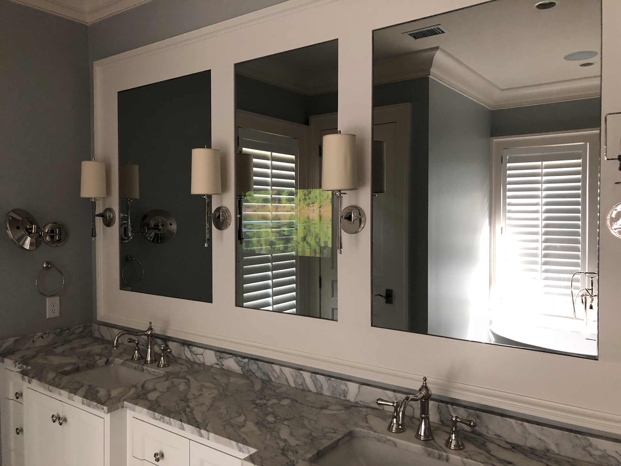 Custom Bathroom Vanity Mirror TV Advanced Integrated Controls