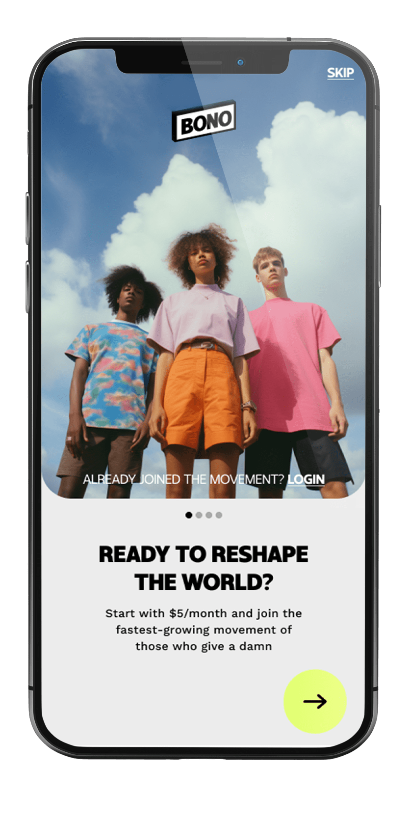 Bono MVP UX/UI Design HiMaii