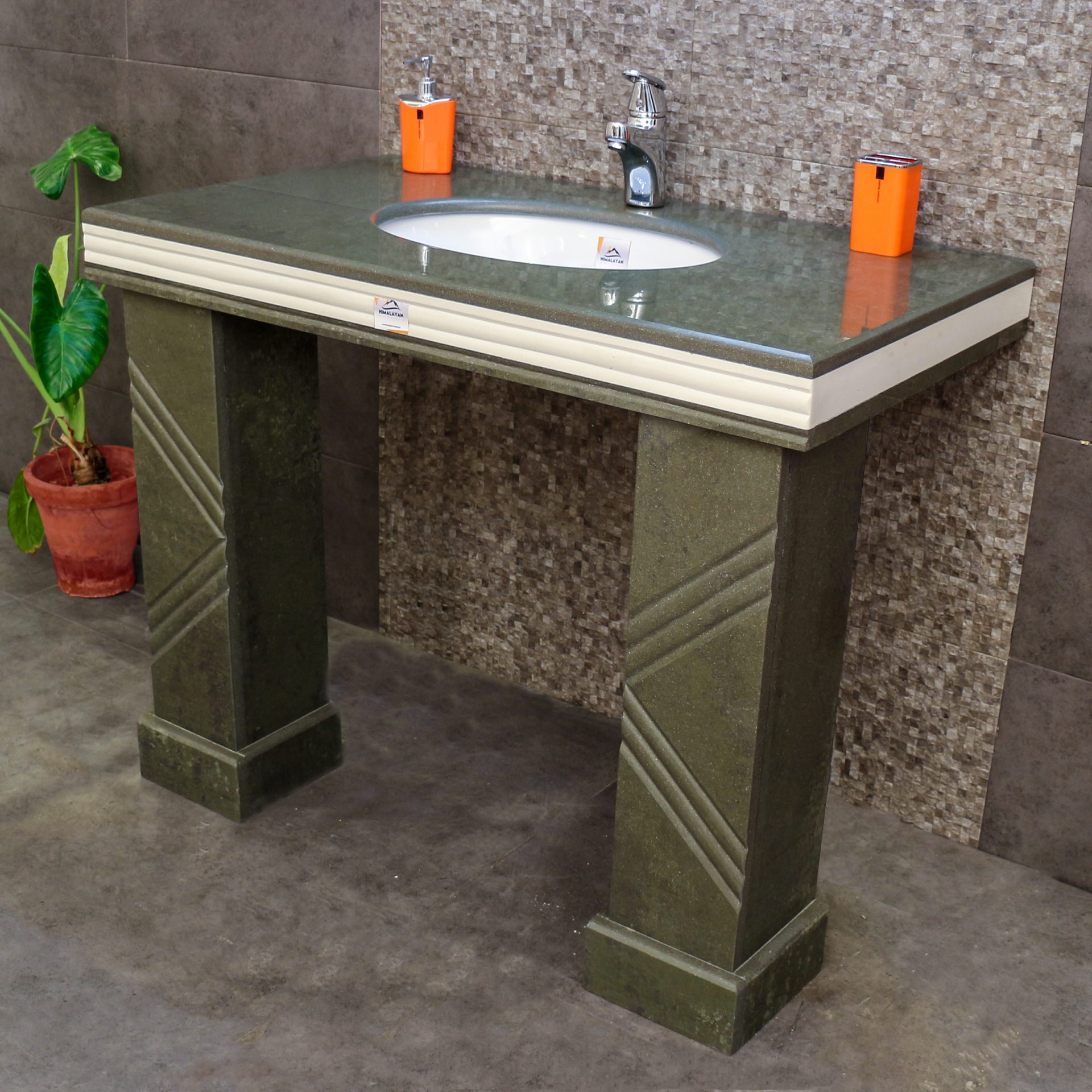 D5 Green Karakoram Granite Vanity Wash basin & Bathroom sink