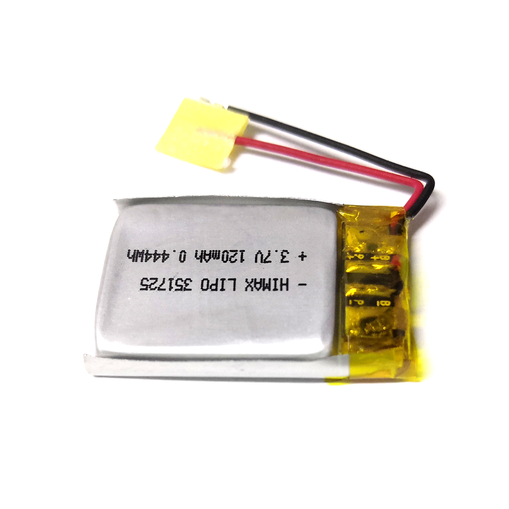Li Polymer 3.7V 120mAh Battery Himax