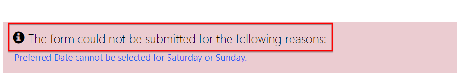 Change “The form could not be submitted..” message in Dynamics 365