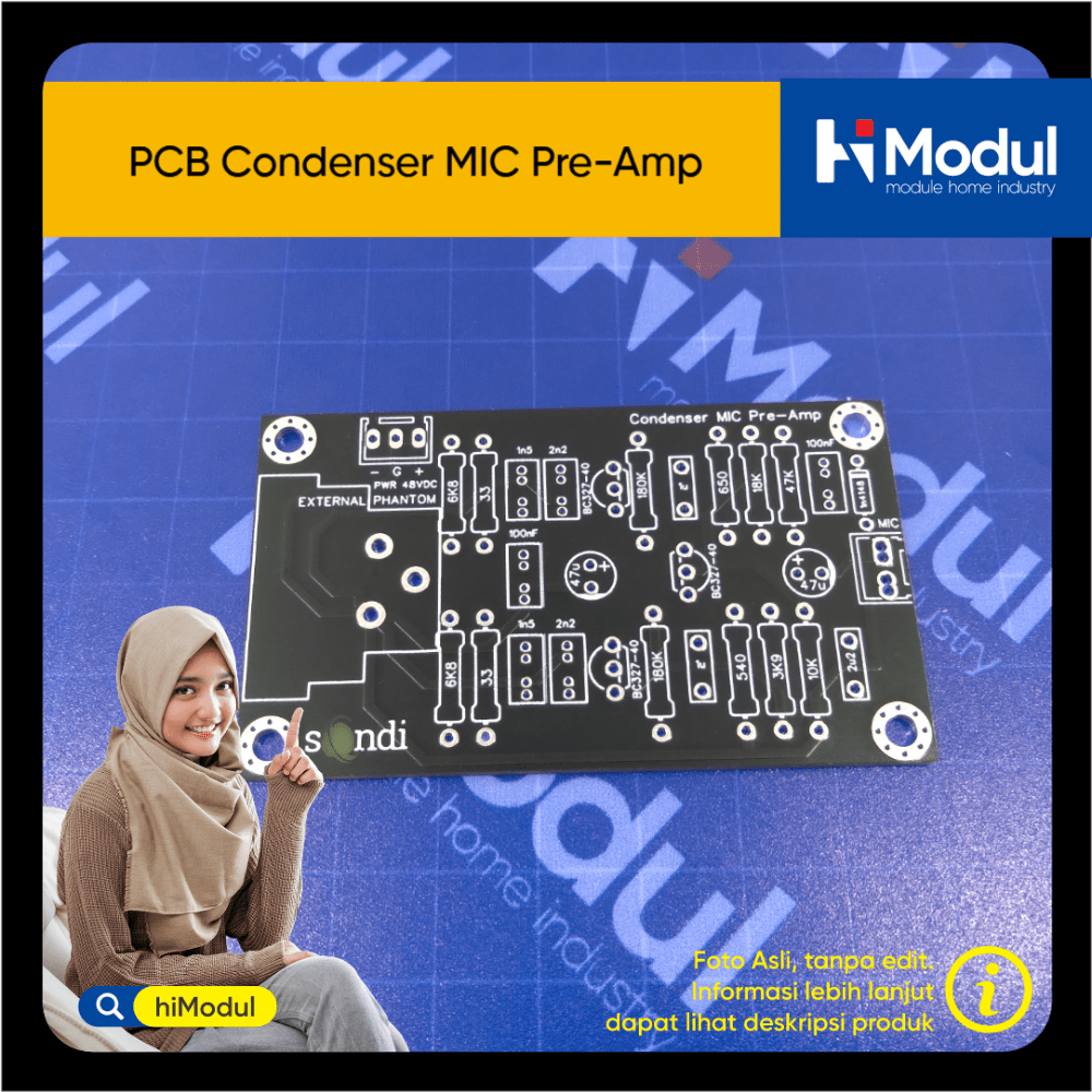 PCB Condenser MIC PreAmp hiModul