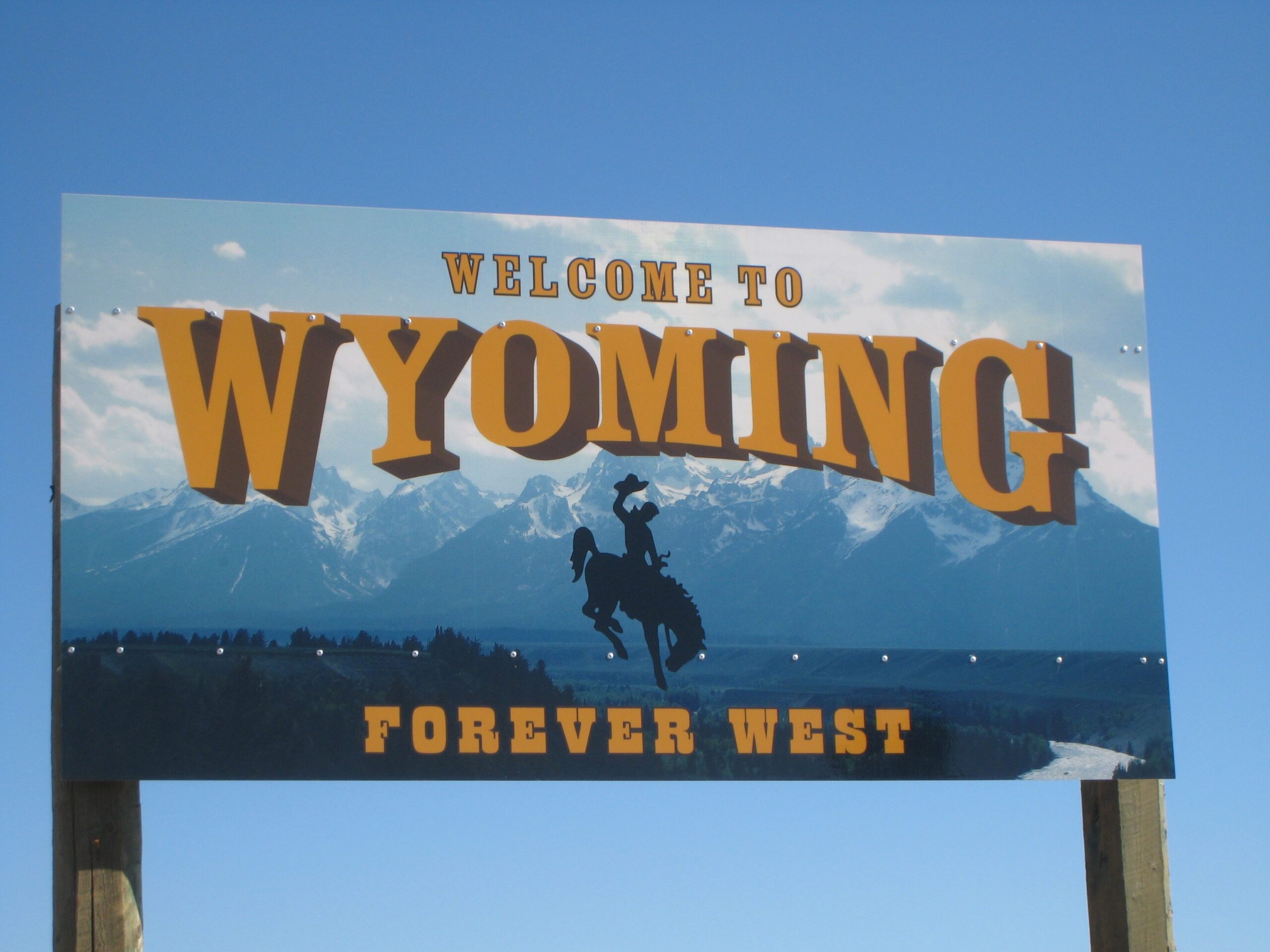 Wyoming Sign Hi Mountain Outfitting Bison & Buffalo Hunts in