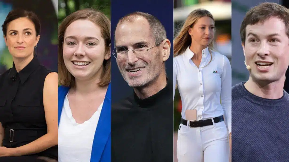 What do the children of Steve Jobs and Bill Gates do, and where are
