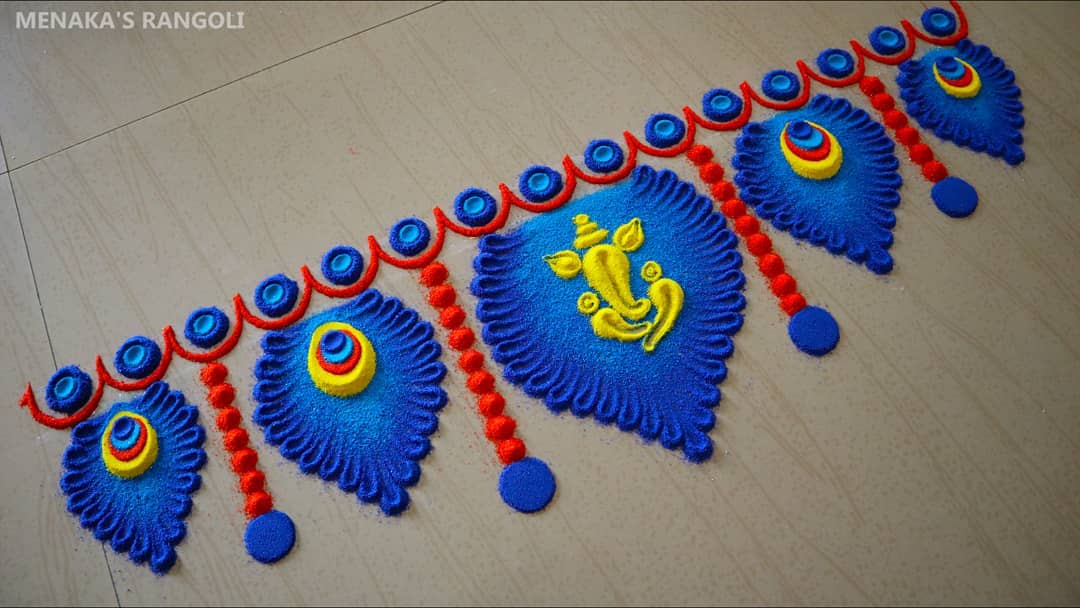 100+ Easy Door Border Rangoli Designs