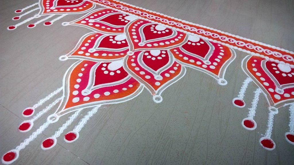 100+ Easy Door Border Rangoli Designs