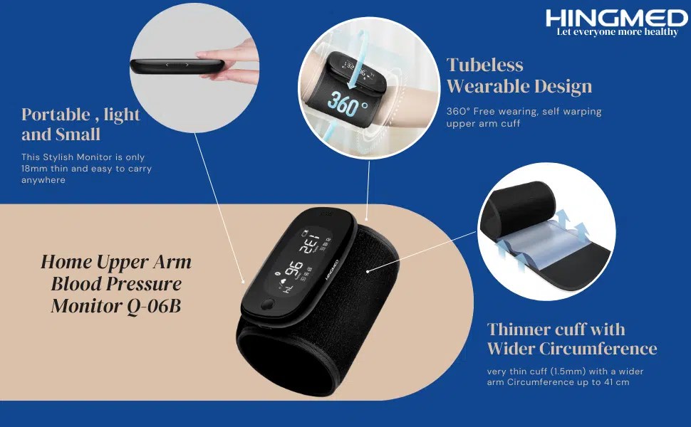 How to Use Upper Arm Blood Pressure Monitor/Hingmed