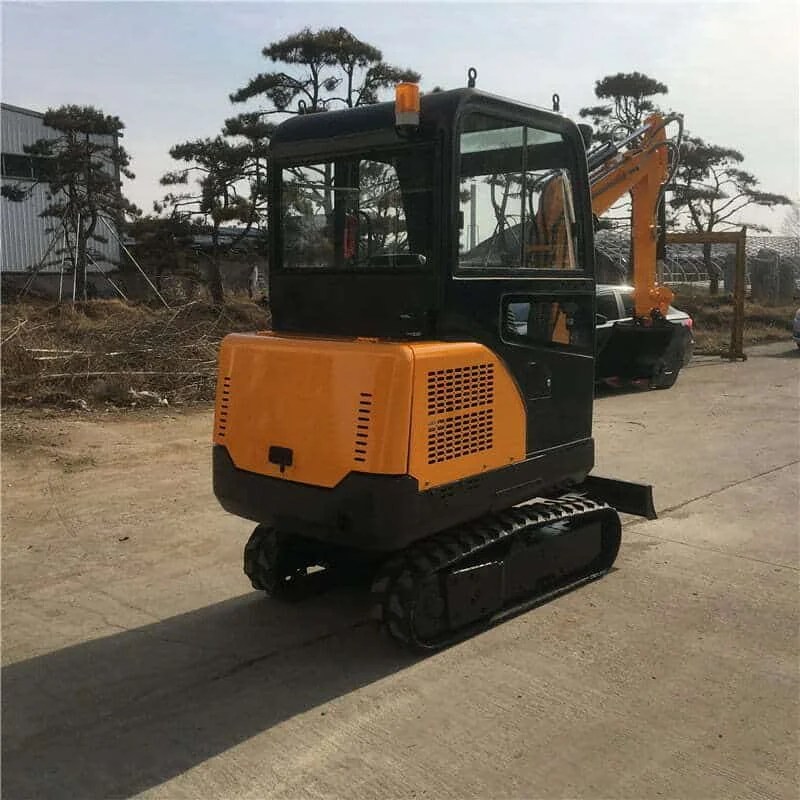 HX20B 2 ton mini trackhoe micro excavator with closed cabin