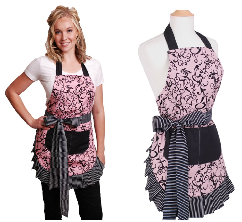 Flirty Aprons Women’s Original Chic Pink Apron ONLY 9.99 Shipped