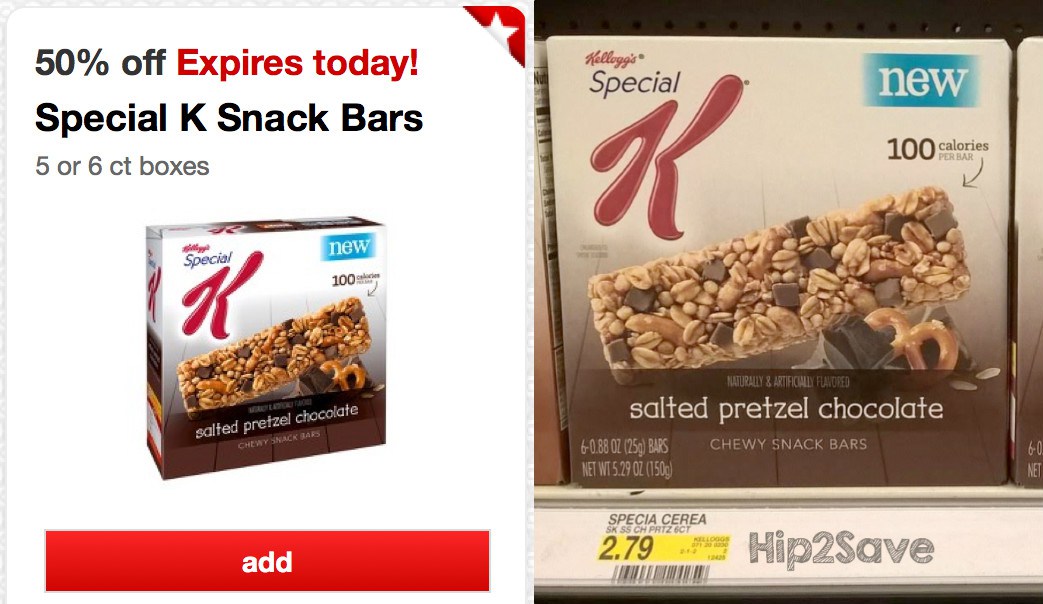 Target Special K Snack Bars ONLY 90¢ Per Box After 50 Off Cartwheel