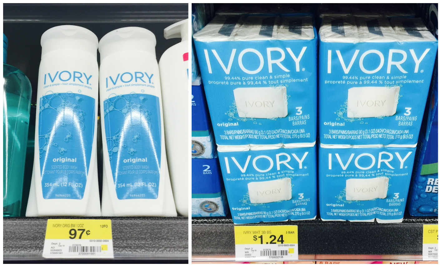New 0.25/1 Ivory Body Wash or Bar Soap Coupon = Body Wash Just 72