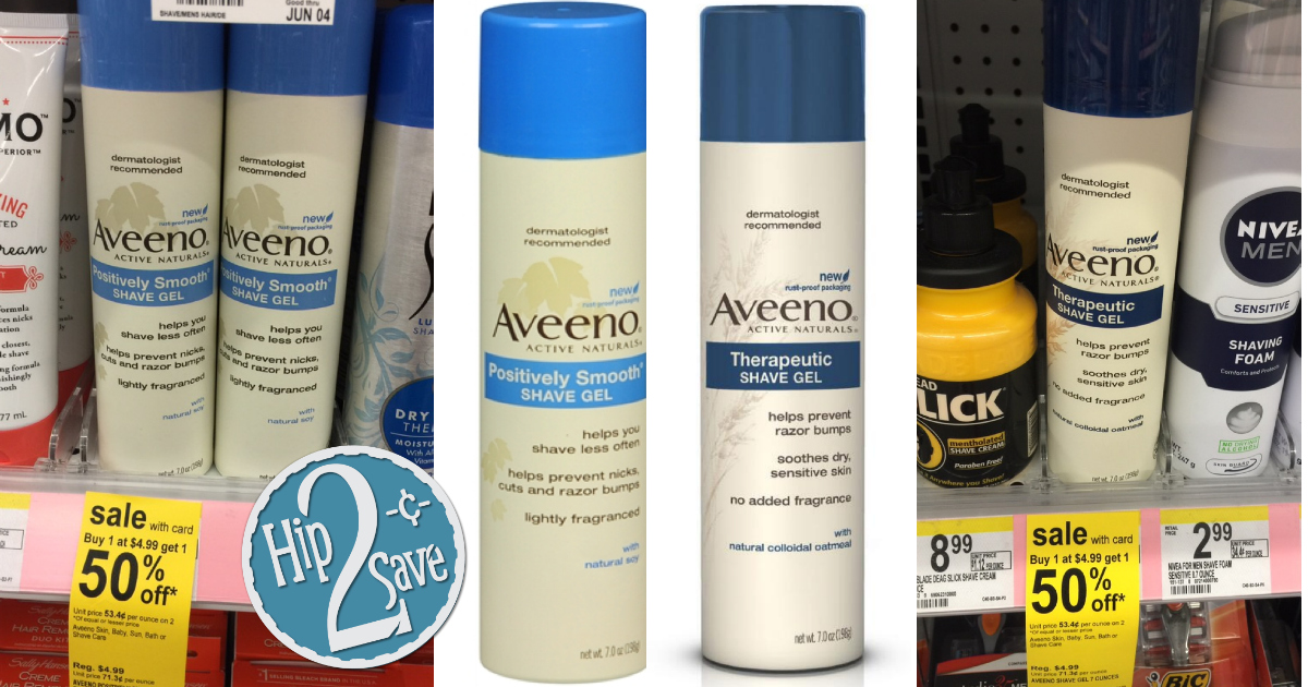 Walgreens Aveeno Shave Gel Only 1.24