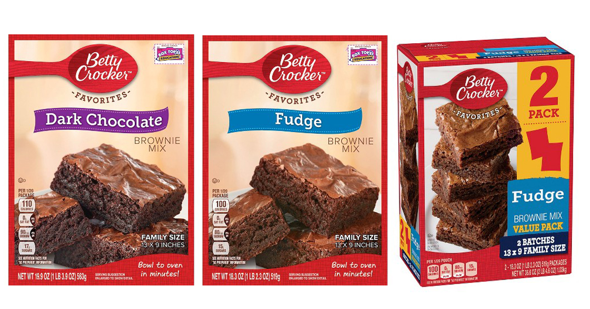 Target Cartwheel 25 Off Betty Crocker Brownie Mixes = As Low As 80¢ Per Mix (Regularly 1.29)
