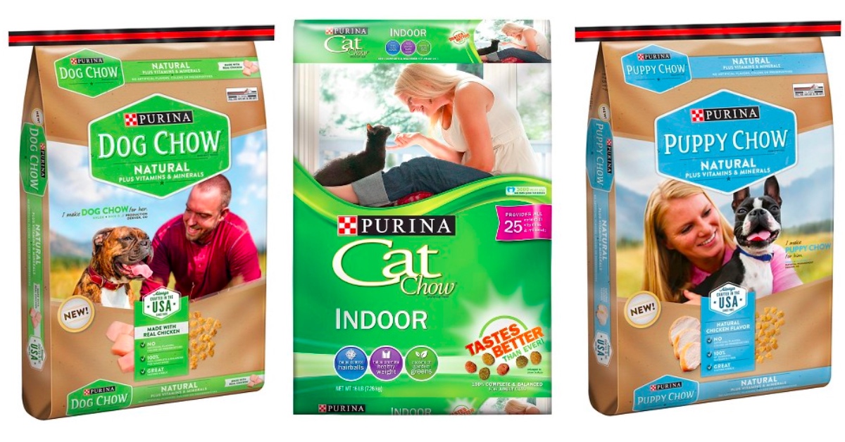 NEW Pet Food Coupons = 99¢ Purina Dog Chow Natural 4lb Bag at Target + More