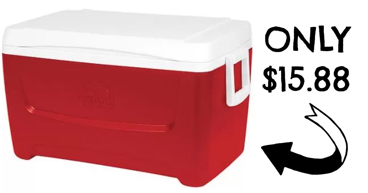 Walmart Igloo 48Quart Chest Cooler Only 15.88 (Holds 72 Cans)