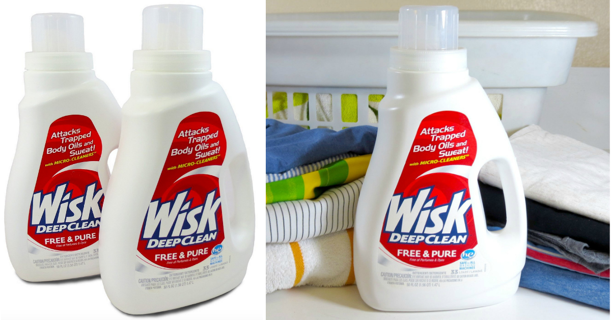 Amazon TWO Pack of Wisk Liquid Laundry Detergent 50oz Bottles ONLY 4.