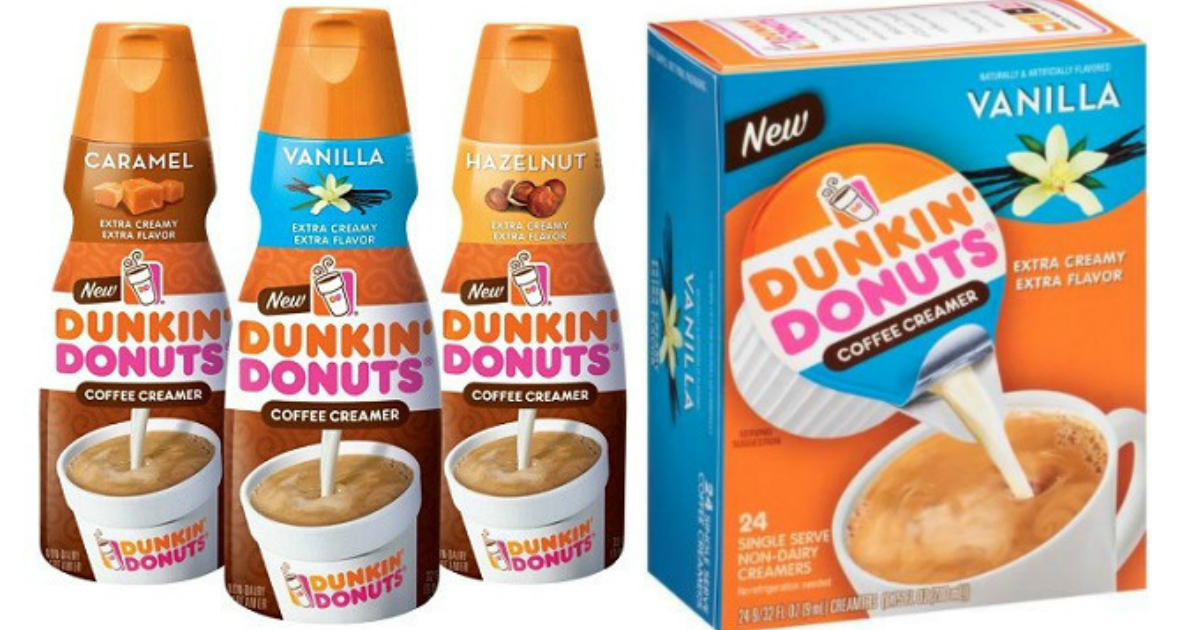 New Dunkin' Donuts Coffee Creamer Coupons