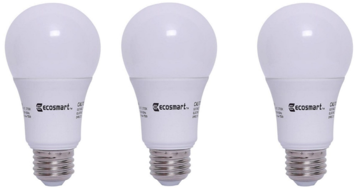 Home Depot EcoSmart LED Light Bulbs Only 1.66 Each (Best Price