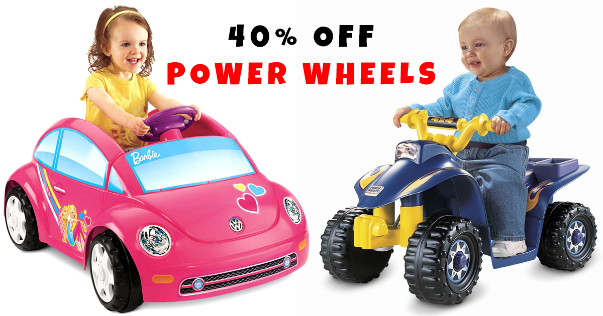 Amazon 40 Off Power Wheels Ride On Toys = Lil Quad Only 54.99 Shipped