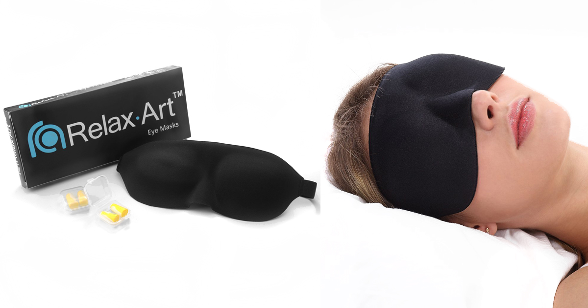 Amazon Sleep Mask with Ear Plugs Only 6.99 (Regularly 9.99)