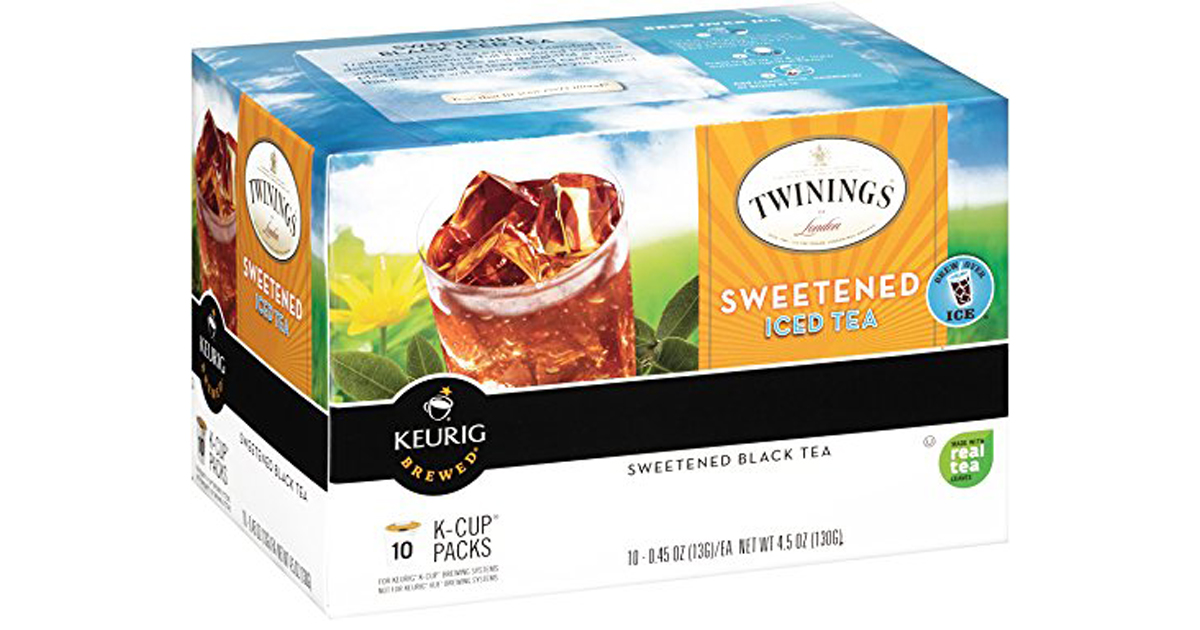 Amazon Twinings Sweetened Iced Tea KCups 60 Count Only 7.99 (Just 13
