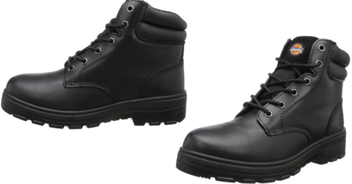 Target Dickies Men's Leather Waterproof Work Boots Only 19.86