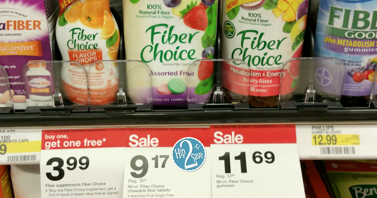 Target TWO Bottles of Fiber Choice Drops As Low As 1.99 Total Just