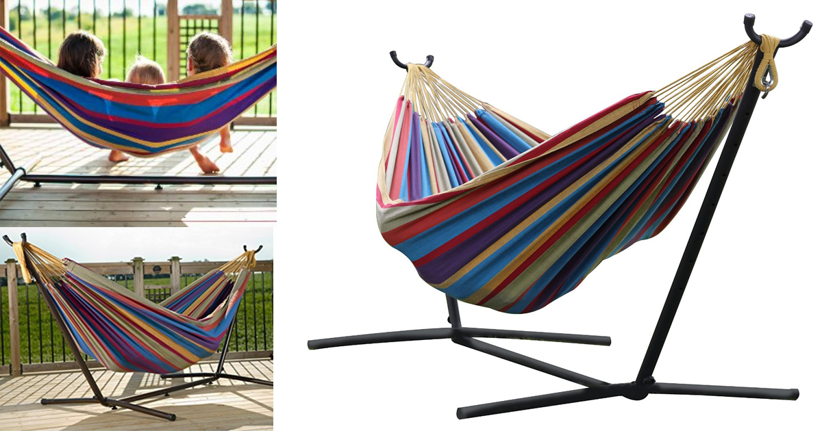 Amazon Prime Double Hammock With Stand Only 79.99 Shipped (Regularly