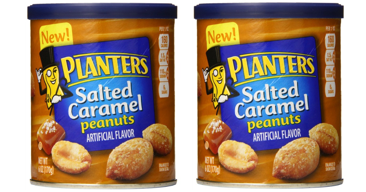 Amazon Planters Salted Caramel Peanuts 6oz Cans Only 1.04 Each